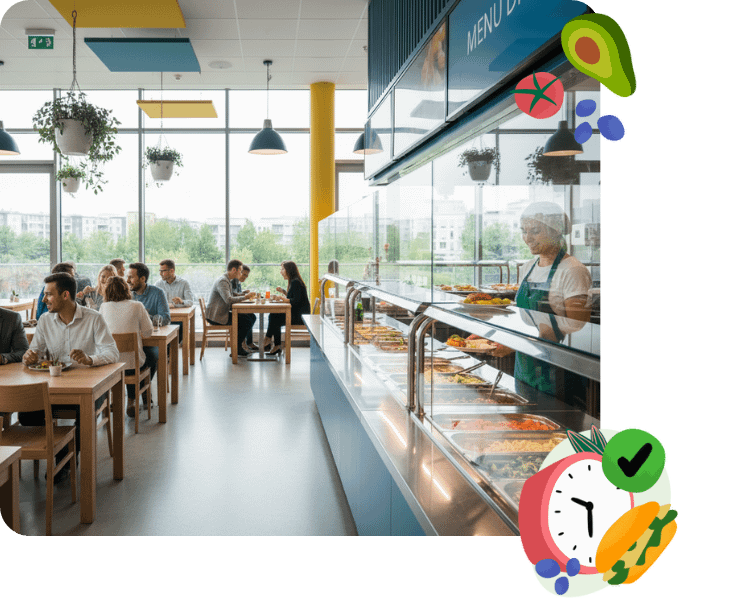 Stołówka pracownicza - digitalizacja wydawki z aplikacją myfoodie